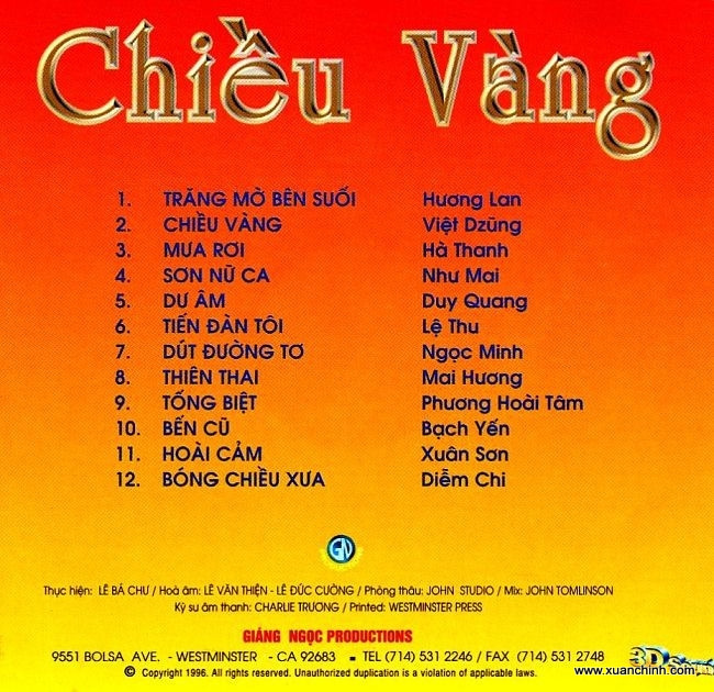 Giáng Ngọc CD - Chiều Vàng