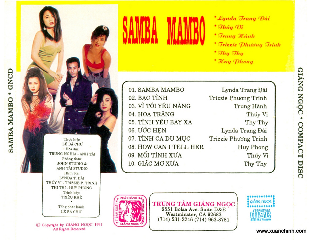 Giáng Ngọc CD - Samba Mambo