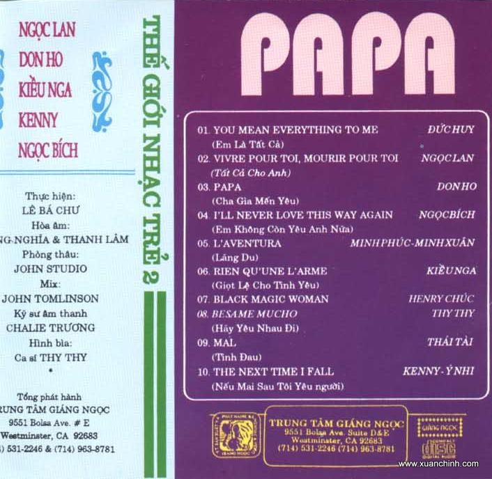 Giáng Ngọc CD - Papa
