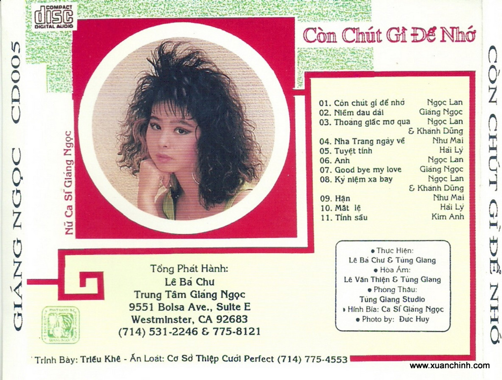 Giáng Ngọc CD005 - Còn Chút Gì Để Nhớ