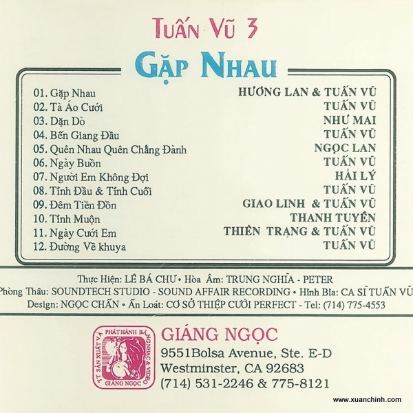 Giáng Ngọc CD029 - Gặp Nhau