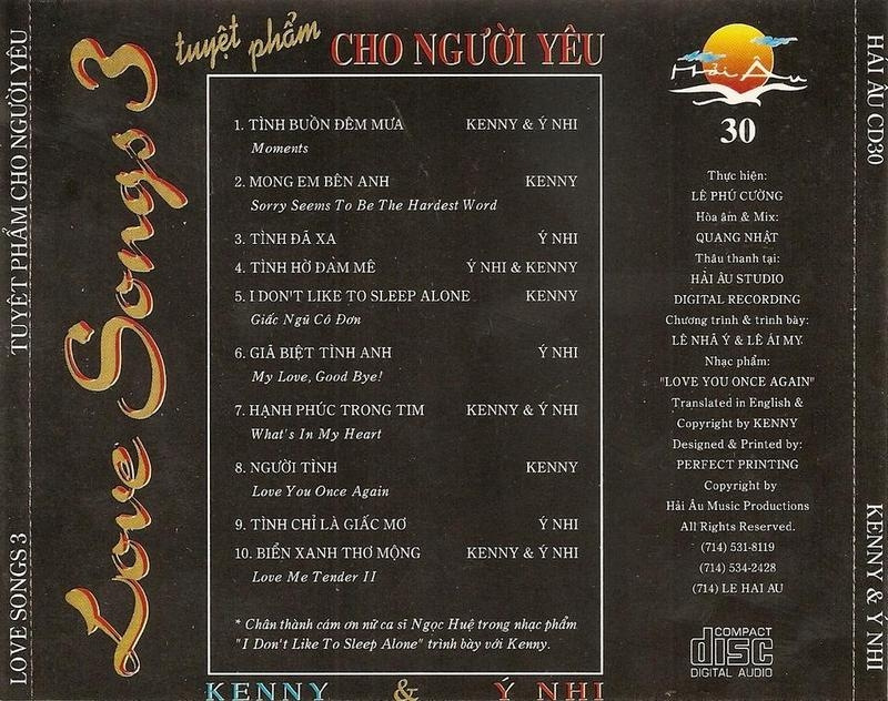 Hải Âu CD030 - Tuyệt Phẩm Cho Người Yêu
