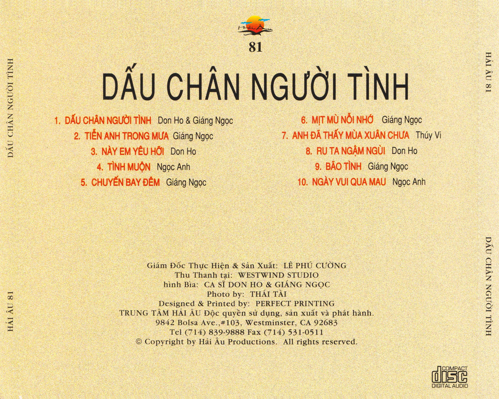 Hải Âu CD081 - Dấu Chân Người Tình