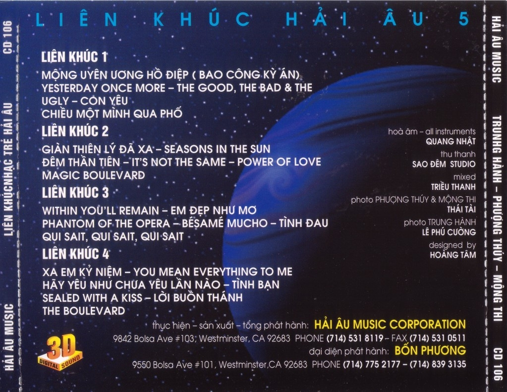 Hải Âu CD106 - Liên Khúc Nhạc Trẻ 5