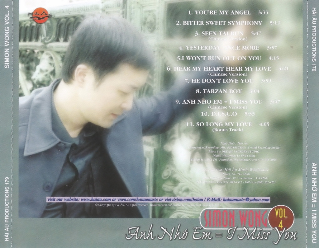 Hải Âu CD179 - Anh Nhớ Em