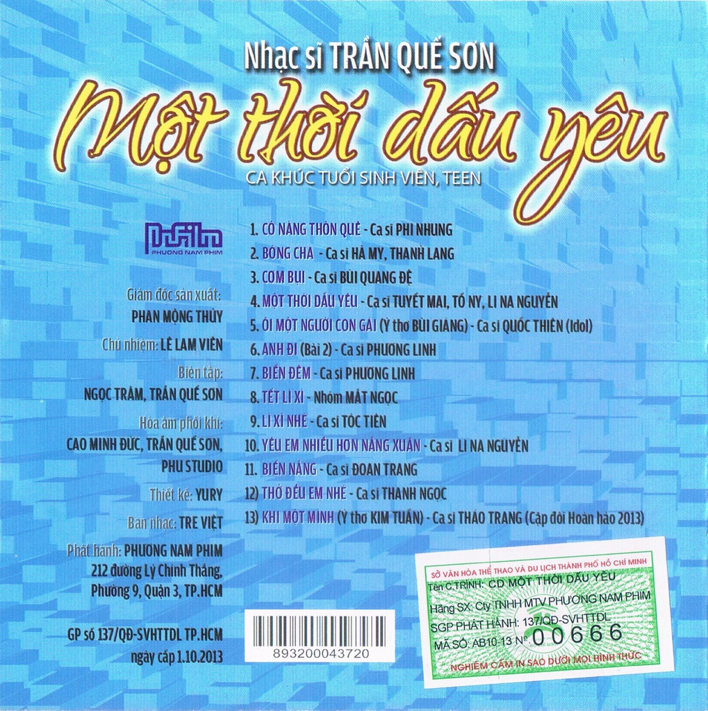 Phương Nam CD - Một Thời Dấu Yêu