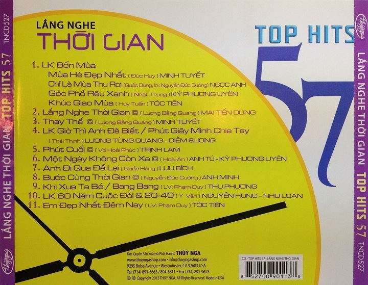 Thúy Nga CD 527 - Lắng Nghe Thời Gian