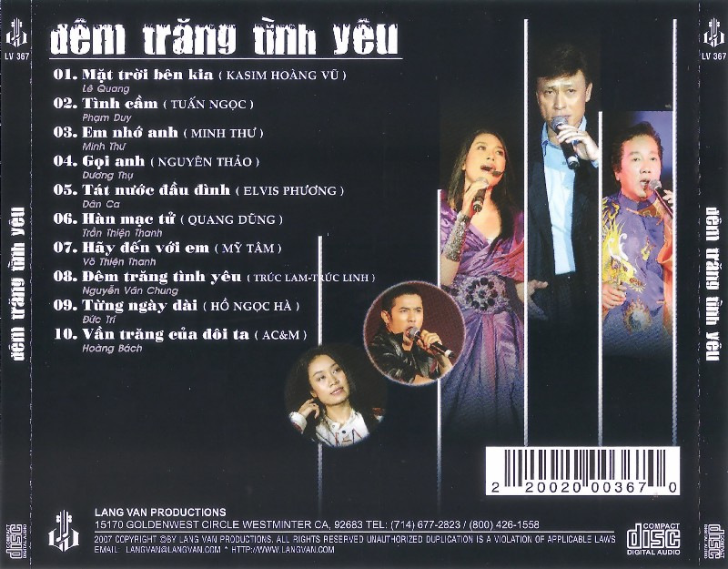 Làng Văn CD 367 - Đêm Trăng Tình Yêu
