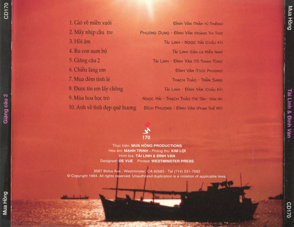 Mưa Hồng CD 170 - Giăng Câu 2