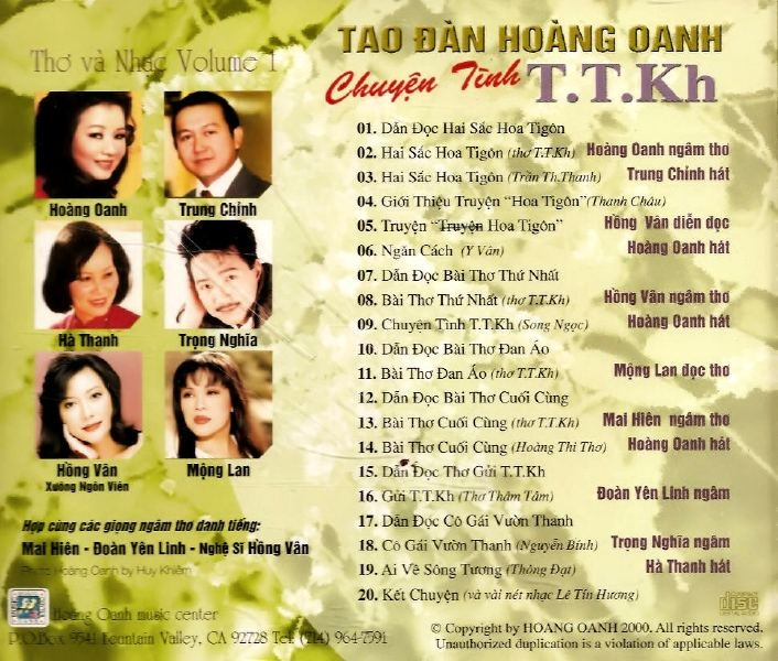 Hoàng Oanh CD - Chuyện Tình TTKH