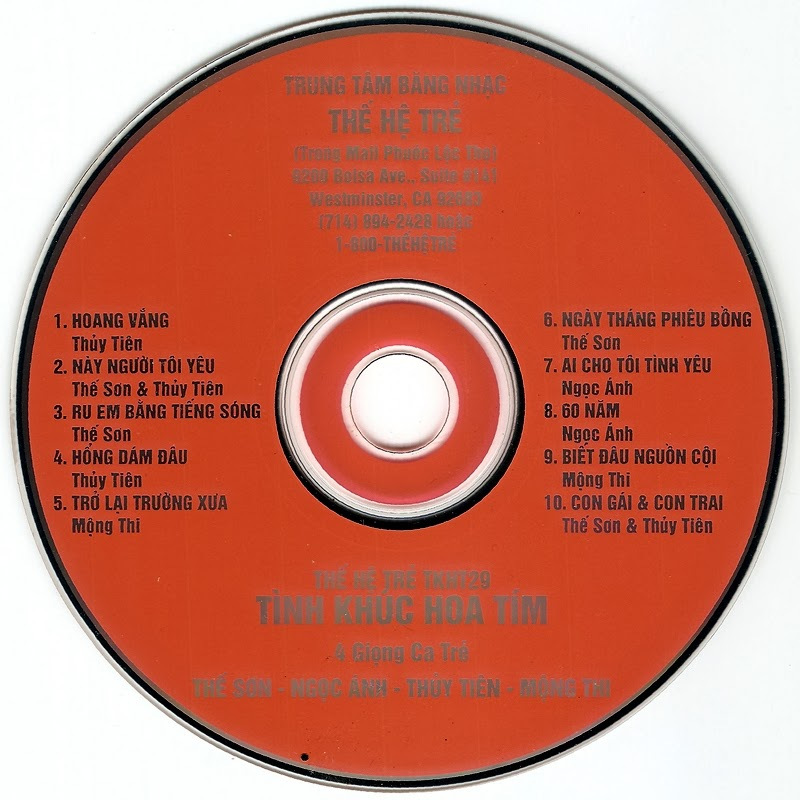 Thế Hệ Trẻ CD 029 - 04 Giọng Ca Trẻ
