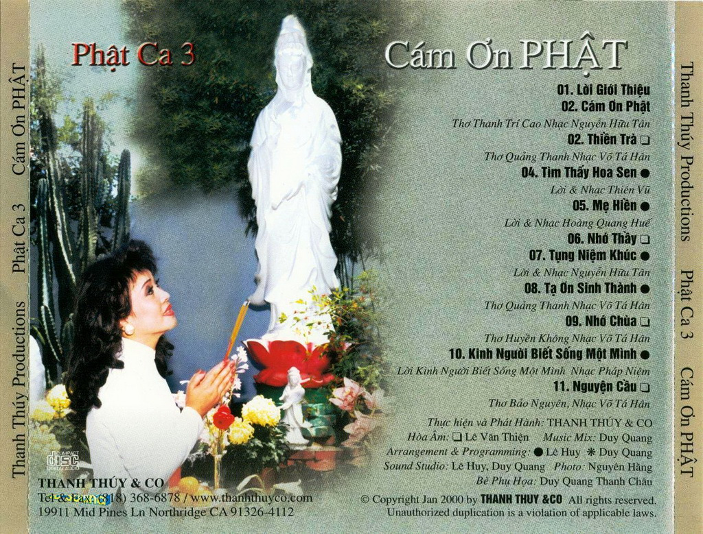 Thanh Thúy CD - Phật Ca 3 - Cảm Ơn Phật
