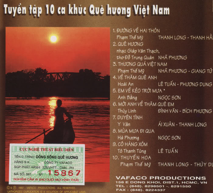 Vafaco CD - Chuyến Đò Quê Hương 2