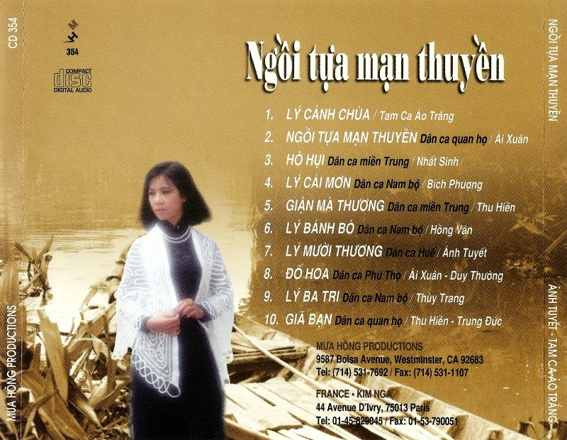 Mưa Hồng CD 354 - Ngồi Tựa Mạn Thuyền
