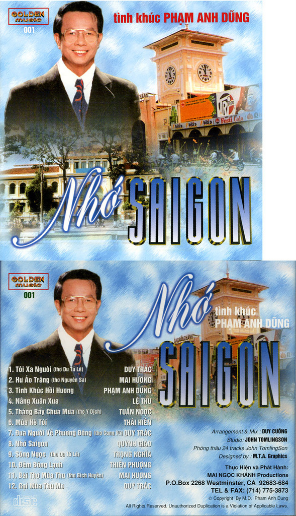 Golden CD 001 - Nhớ Sài Gòn