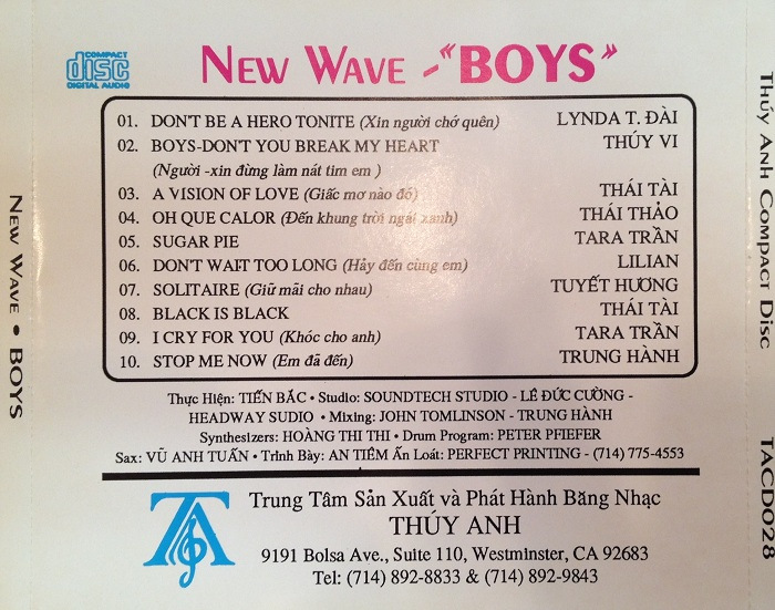 Thuý Anh CD 028 - Boys