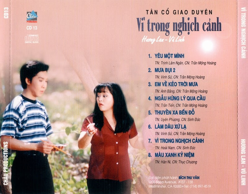 Châu CD013 - Tân Cổ Vì Trong Nghịch Cảnh - Hương Lan
