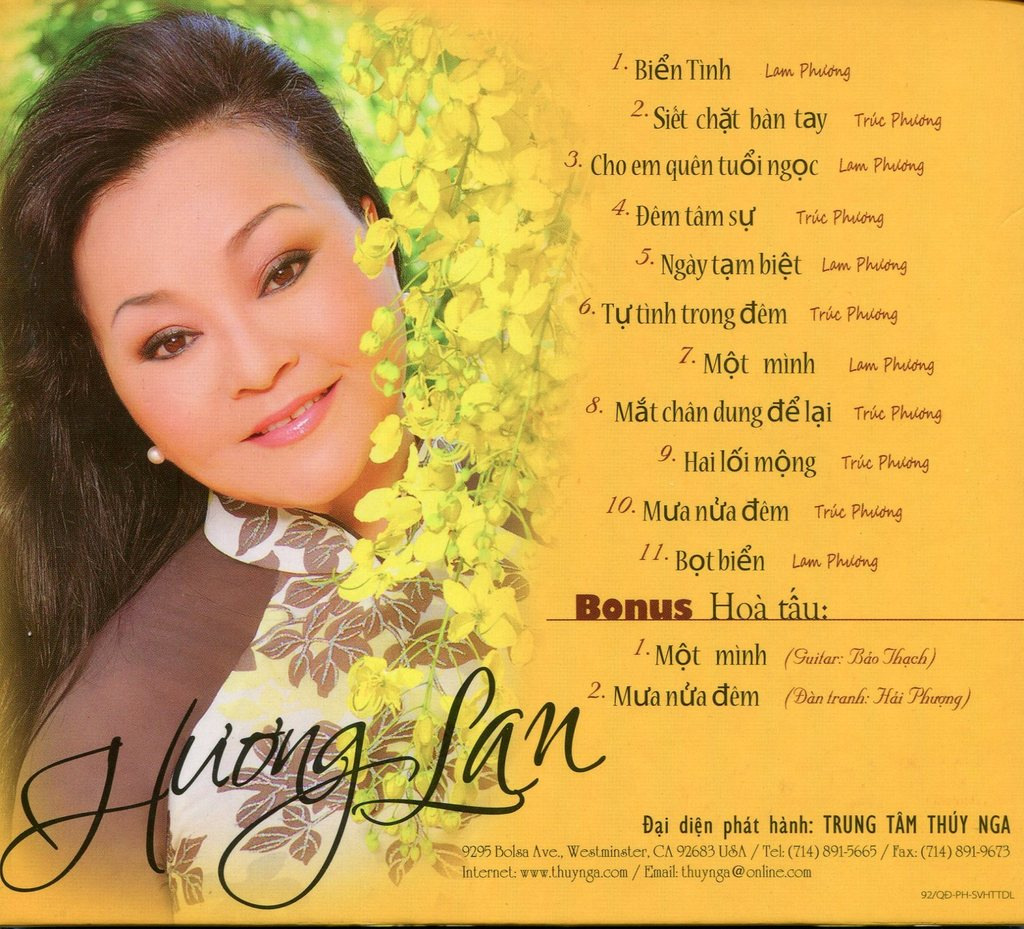 Thúy Nga CD - Tuyệt Phẩm Lam Phương, Trúc Phương - Hương Lan