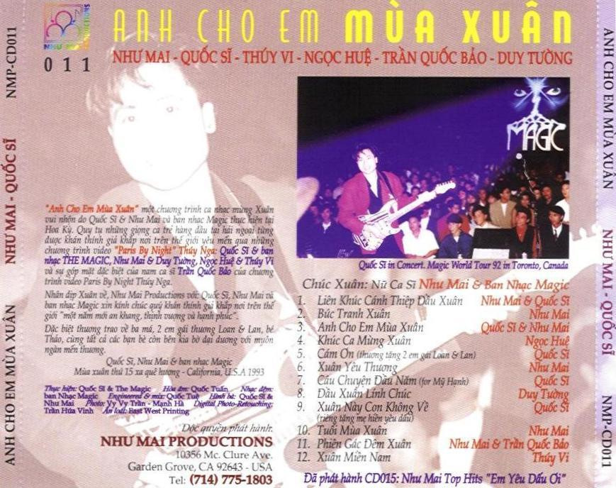 Như Mai CD 011 - Anh Cho Em Mùa Xuân