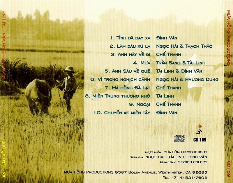 Mưa Hồng CD 159 - Anh Sáu Về Quê