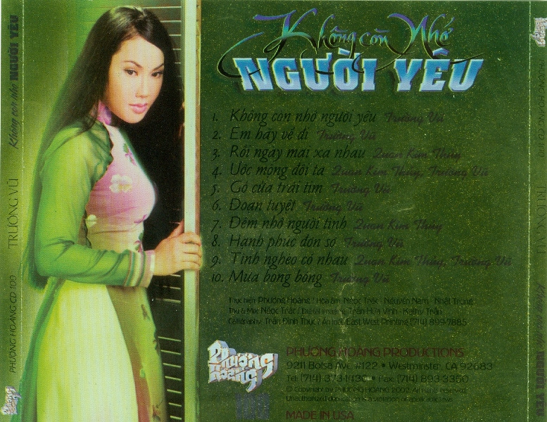 Phượng Hoàng CD 100 - Không Còn Nhớ Người Yêu