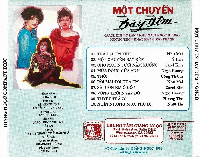 Giáng Ngọc CD - Một Chuyến Bay Đêm