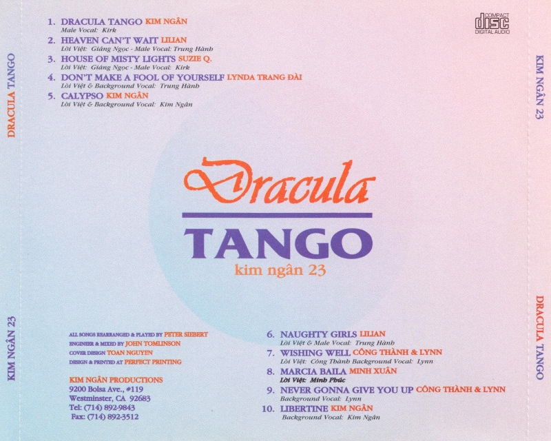 Kim Ngân CD 023 - Dracula Tango
