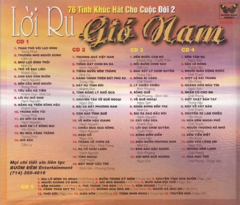 Bướm Đêm CD 086 - Lời Ru Gió Nam CD5