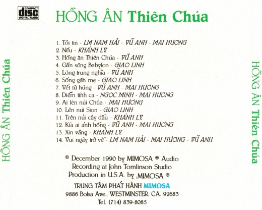 Mimosa CD 002 - Hồng Ân Thiên Chúa