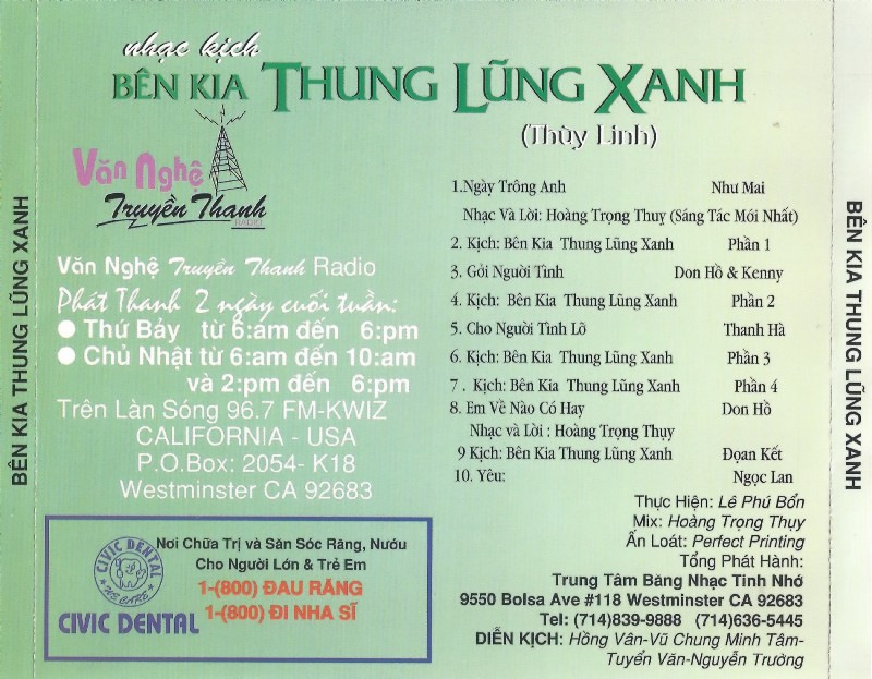 Tình Nhớ CD - Bên Kia Thung Lũng Xanh