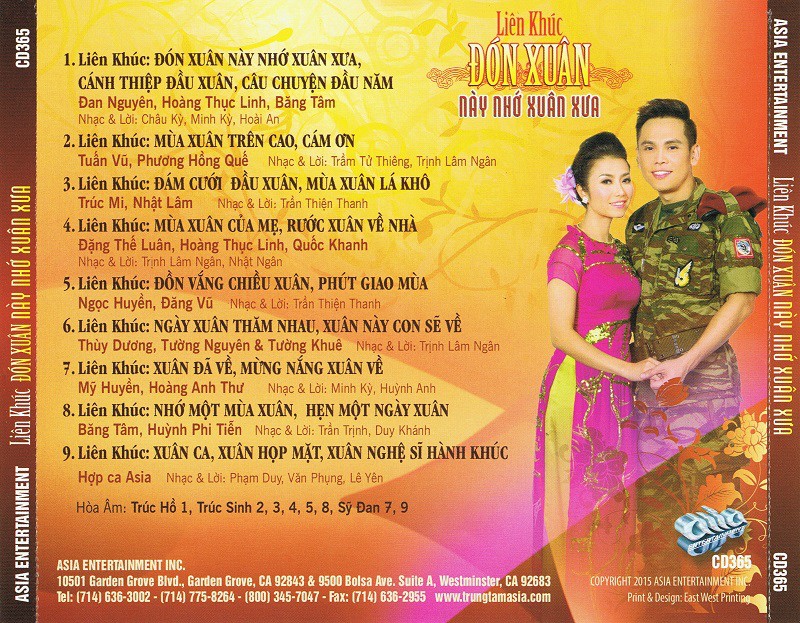 Asia CD365 - Liên Khúc Đón Xuân Này Nhớ Xuân Xưa