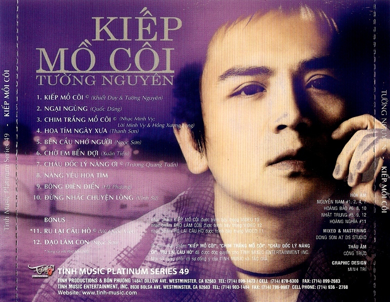 Tình Music CD49 - Tường Nguyên - Kiếp Mồ Côi