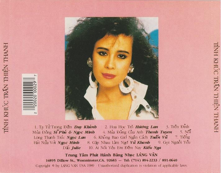 Làng Văn CD029 - Tình Khúc Trần Thiện Thanh