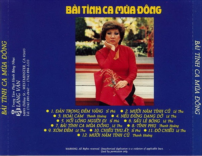 Làng Văn CD036 - Bài Tình Ca Mùa Đông