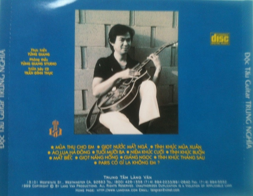 Làng Văn CD045 - Độc Tấu Guitar Trung Nghĩa 1