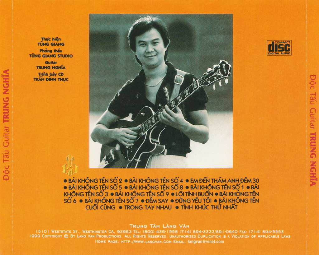 Làng Văn CD046 - Độc Tấu Guitar Trung Nghĩa 2