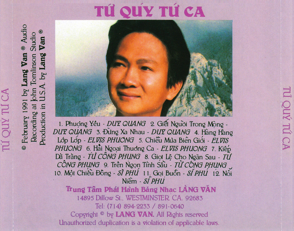 Làng Văn CD069 - Tứ Quý Tứ Ca