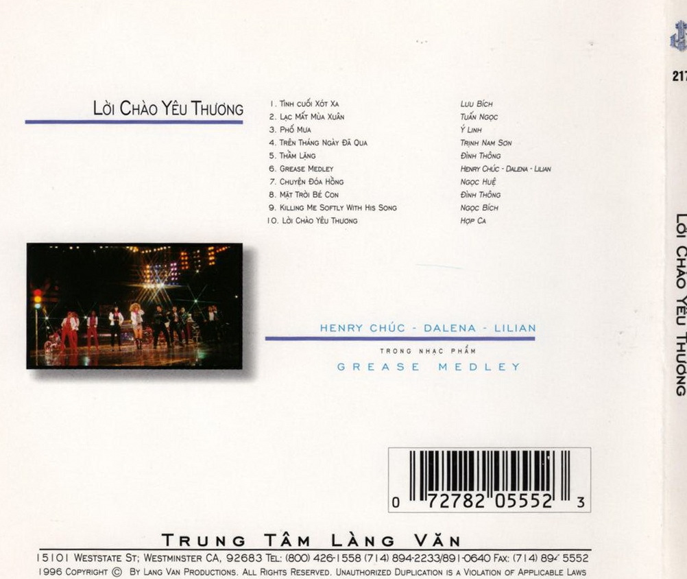 Làng Văn CD217 - Lời Chào Yêu Thương