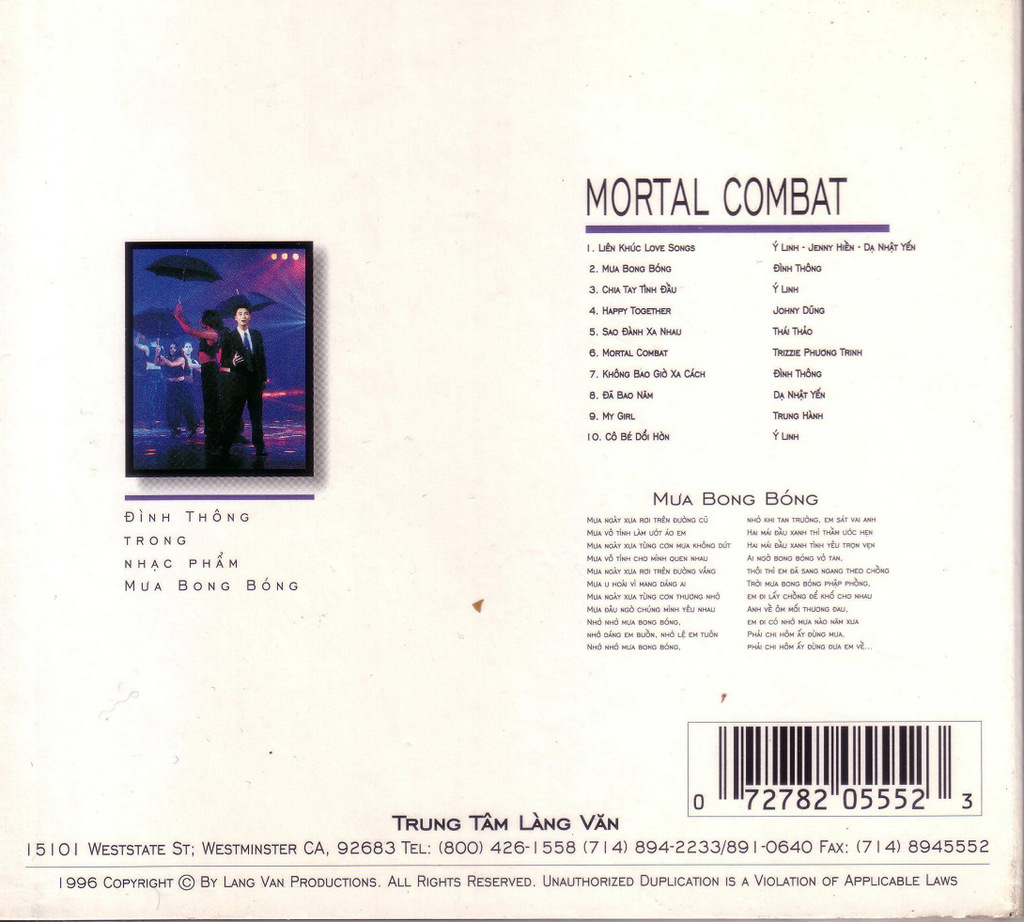 Làng Văn CD219 - Mortal Combat