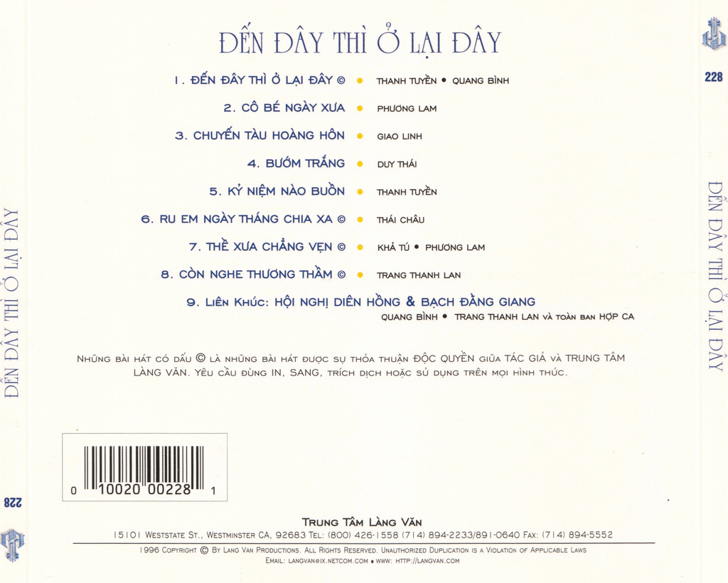 Làng Văn CD228 - Đến Đây Thì Ở Lại Đây