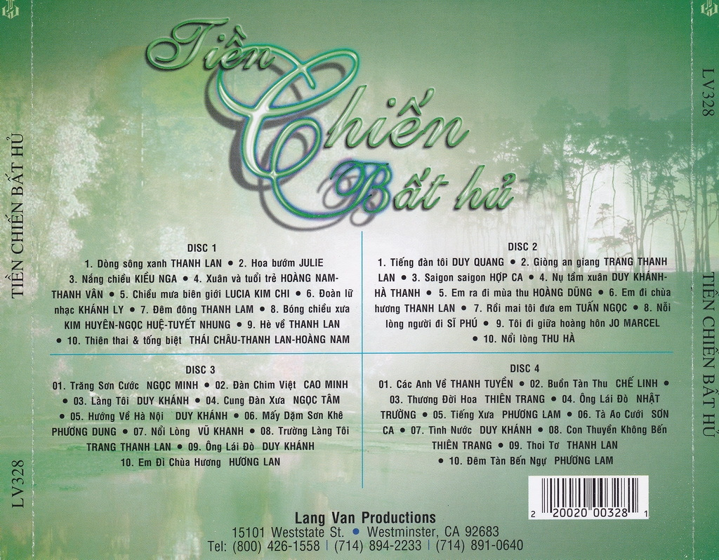 Làng Văn CD328 - Tình Khúc Tiền Chiến Bất Tử