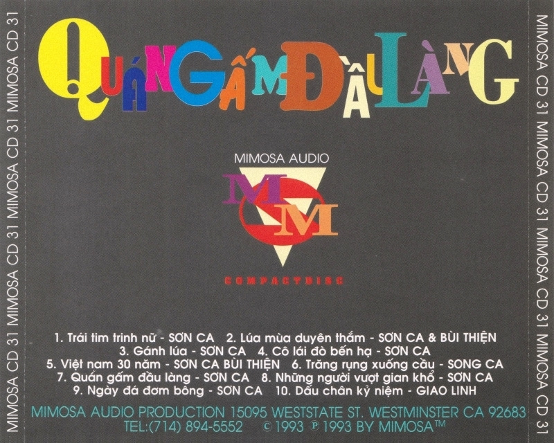 Mimosa CD031 - Quán Gấm Đầu Làng