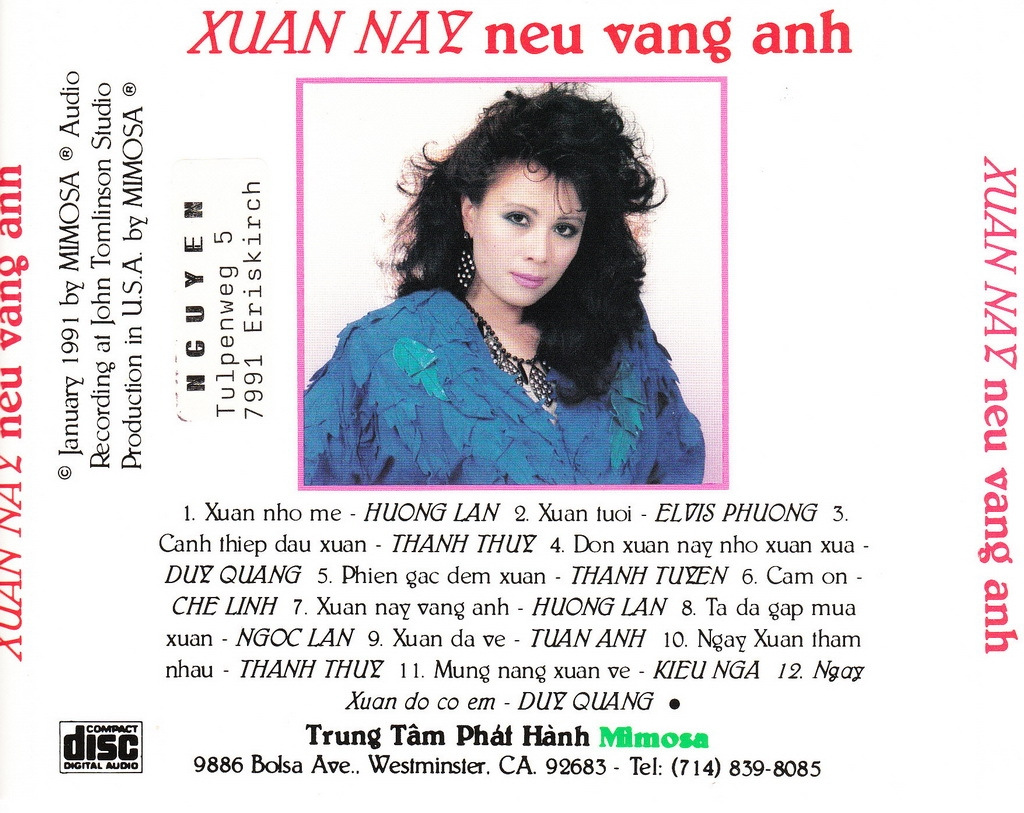 Mimosa CD005 - Xuân Này Nếu Vắng Anh