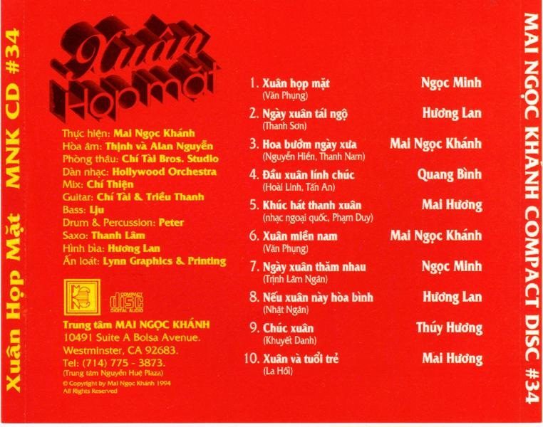 Mai Ngọc Khánh CD034 - Xuân Họp Mặt