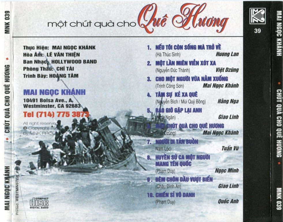 Mai Ngọc Khánh CD039 - Một Chút Quà Cho Quê Hương