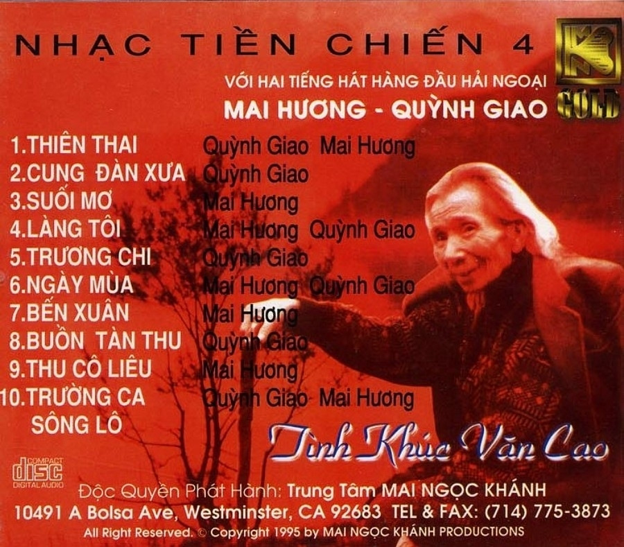Mai Ngọc Khánh CD Gold - Tình Khúc Văn Cao