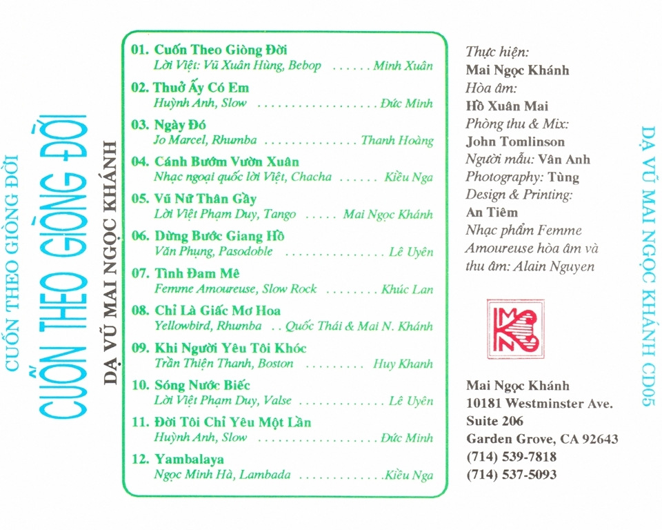 Mai Ngọc Khánh CD005 - Cuốn Theo Dòng Đời