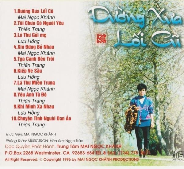 Mai Ngọc Khánh CD014 - Đường Xưa Lối Cũ