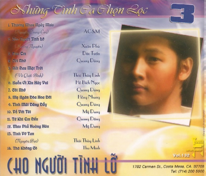 Cho Người Tình Lở - Những Tình Ca Chọn Lọc 3 (Youth CD132)