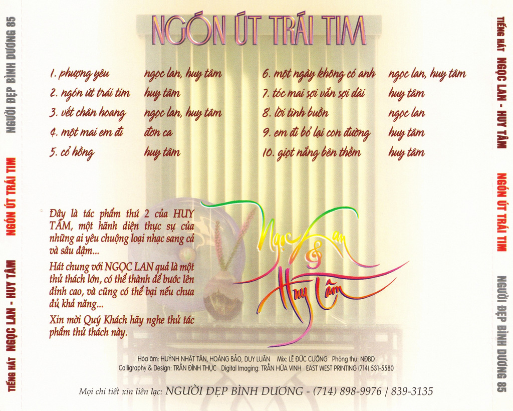 Người Đẹp Bình Dương CD085 - Ngón Út Trái Tim